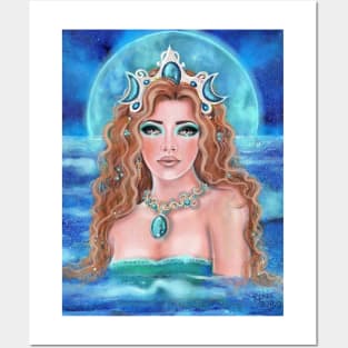 Surrender to the Sea mermaid By Renee L Lavoie Posters and Art